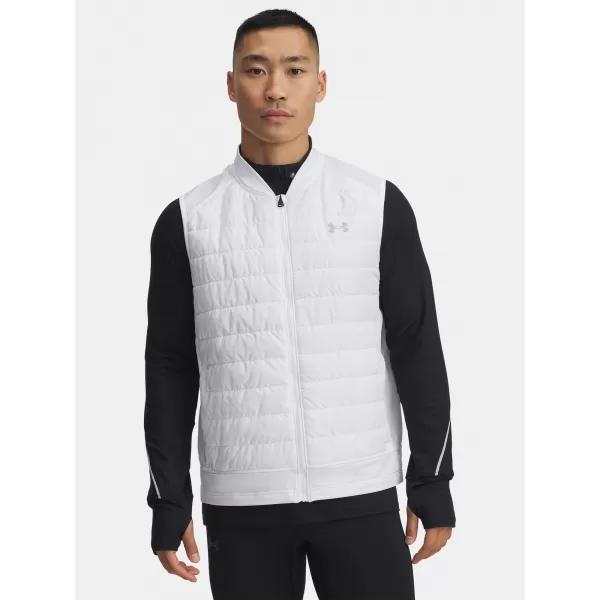  Pánska vesta UNDER ARMOUR LAUNCH INSULATED VEST 1380870-100 BIELA 