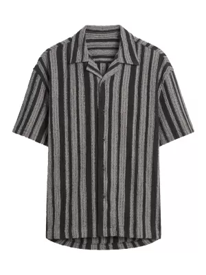 Pánska košeľa URBAN CLASSICS TB8216-00826 BLACK/WHITE