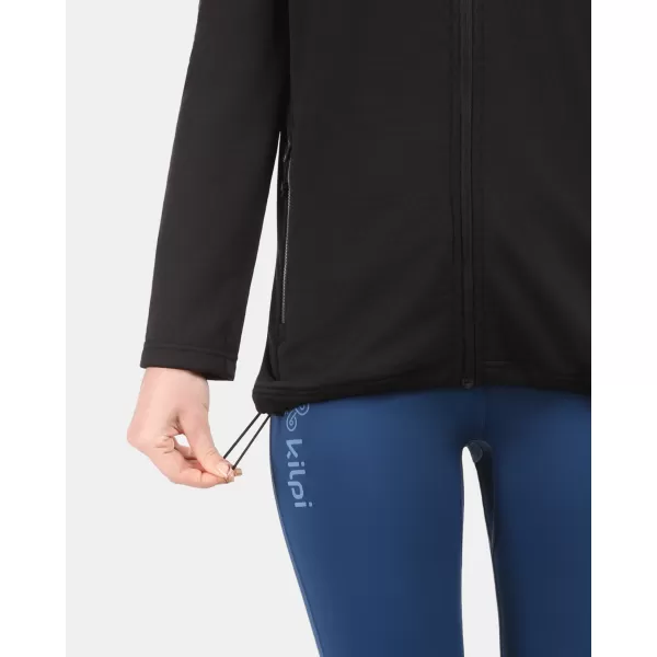  Dámska fleece mikina KILPI SEVELEN-W 1L0203KI ČIERNA 