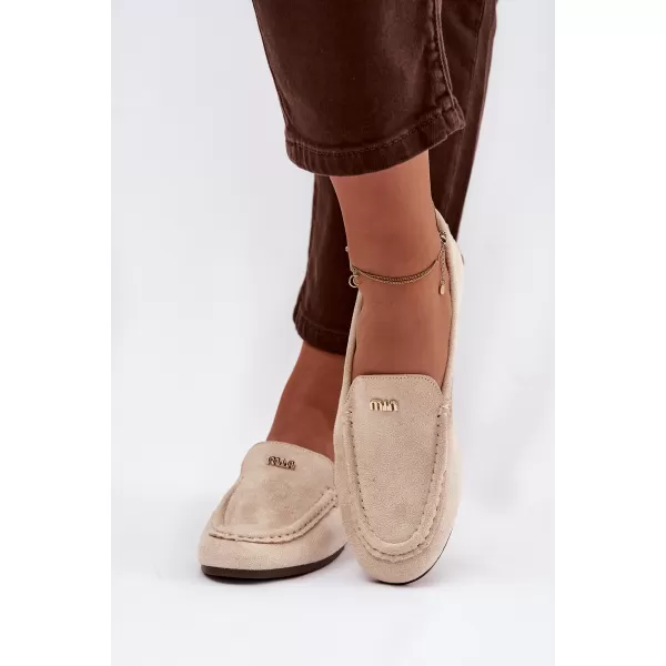  Dámske mokasíny BOTO QQ-273 BEIGE 