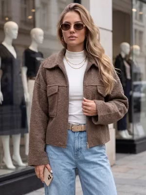 Dámska bunda DSTREET TY6060 BÉŽOVÁ