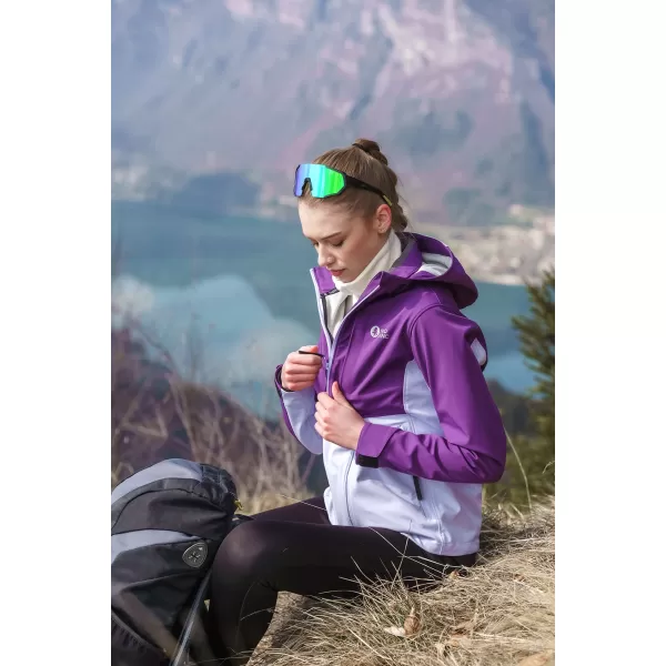  Dámska softshellová bunda NORDBLANC BLINK NBSSL8320 FIALOVÁ 
