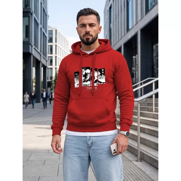  Pánska mikina DSTREET NX5146BX-18-09 ČERVENÁ 