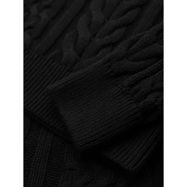  Pánsky sveter OMBRE OM-SWSW-0191 BLACK 