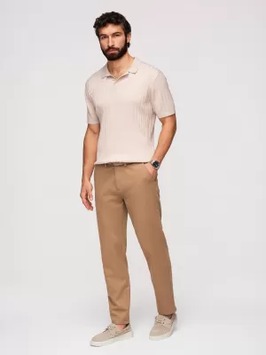 Pánske nohavice OMBRE OM-PACP-0294 BROWN