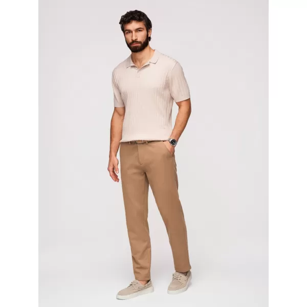 Pánske nohavice OMBRE OM-PACP-0294 BROWN 