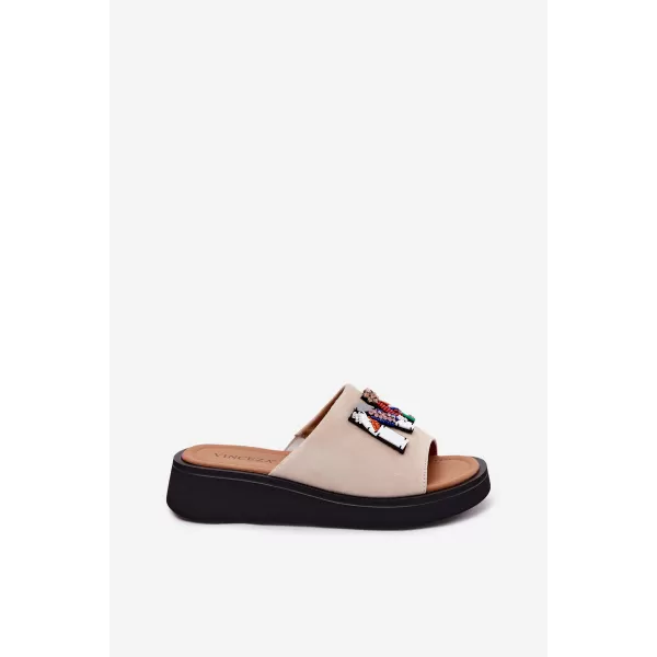  Dámske šľapky VINCEZA 66942 BEIGE 