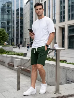 Pánske kraťasy DSTREET SX2629 ZELENÁ