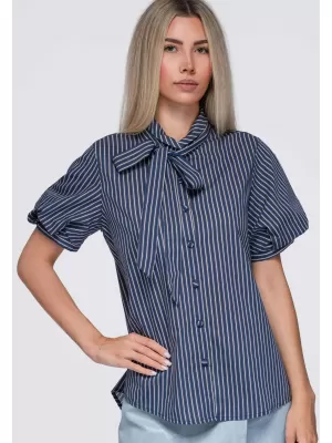 Dámska košeľa OMBRE OW-SH-E0067 NAVY BLUE