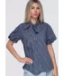 Dámska košeľa OMBRE OW-SH-E0067 NAVY BLUE