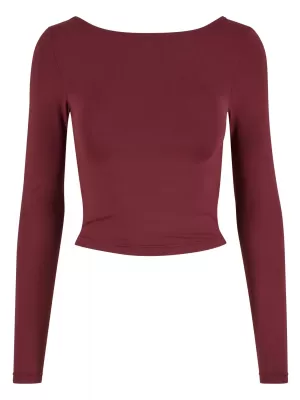 Dámske tričko URBAN CLASSICS TB7721 CHERRY