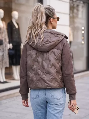 Dámska bunda DSTREET TY6092 HNEDÁ