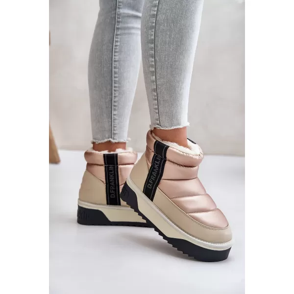  Dámske snehule D.FRANKLIN DFSH371010 BEIGE 