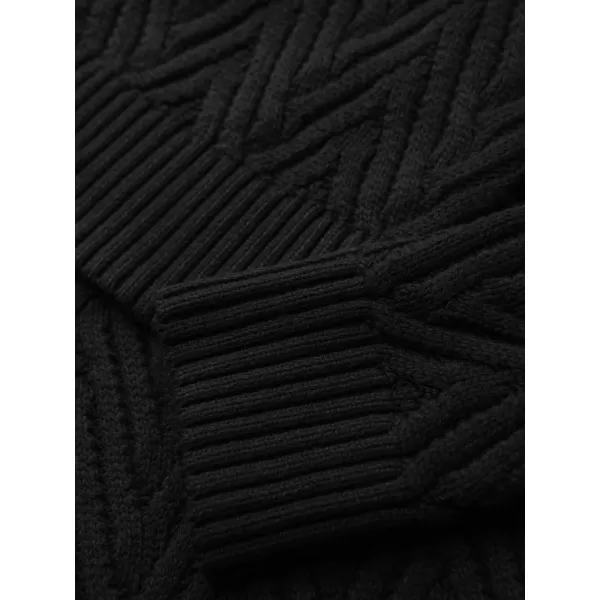  Pánsky sveter OMBRE OM-SWSW-0190 BLACK 