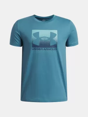 Chlapčenské tričko UNDER ARMOUR UA B BOXED SPORTS UPDATE SS 1388672-466 MODRÁ