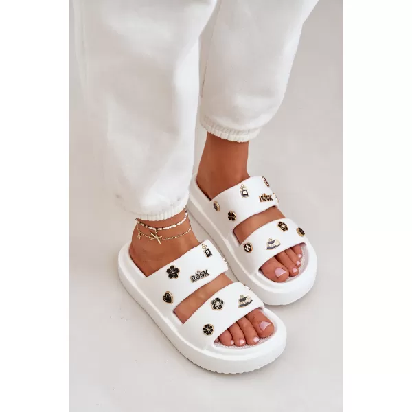  Dámske šľapky BOTO BG196 WHITE 