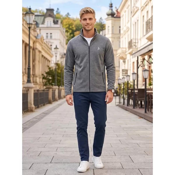  Pánska fleece mikina ALTISPORT ALM002852 ČIERNY MELÍR 