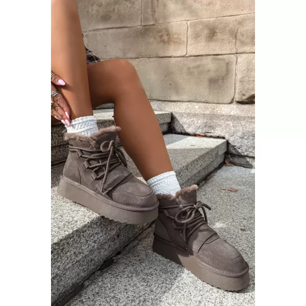  Dámske topánky BIG STAR SHOES UU274315 BROWN/BEIGE SHADOWS 