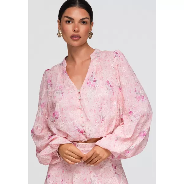  Dámska košeľa OMBRE OW-SH-E0058 PINK 
