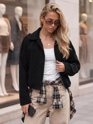 Dámska bunda DSTREET TY6021 ČIERNA