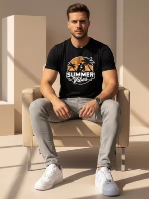 Pánske tričko DSTREET NX044R ČIERNA