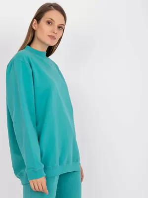 Dámska mikina BASIC FEEL GOOD AP-BL-A-R001 TURQUOISE