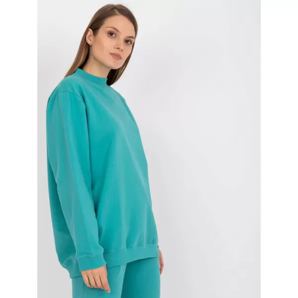  Dámska mikina BASIC FEEL GOOD AP-BL-A-R001 TURQUOISE 