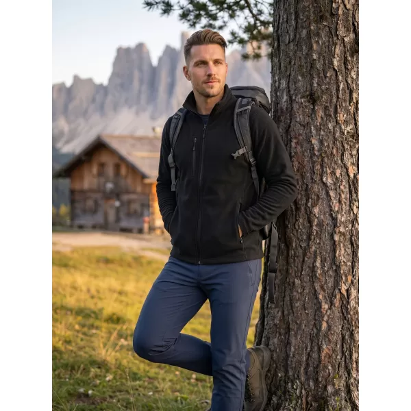  Pánska micro fleece mikina MALFINI FACTOR 852 ČIERNA 
