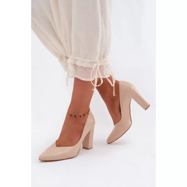  Dámske lodičky ZAZOO 853 BEIGE 