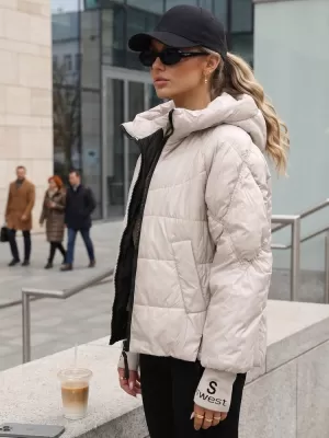 Dámska bunda DSTREET TY5761 BÉŽOVÁ