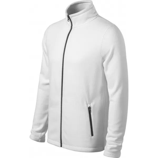  Pánska micro fleece mikina MALFINI FACTOR 852 BIELA 