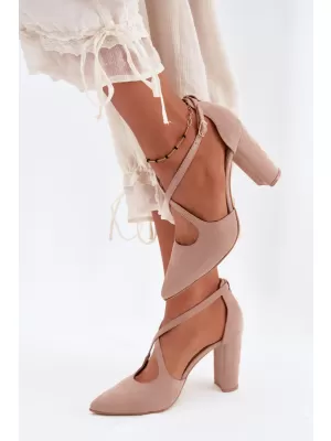 Dámske lodičky ZAZOO 1053 BEIGE