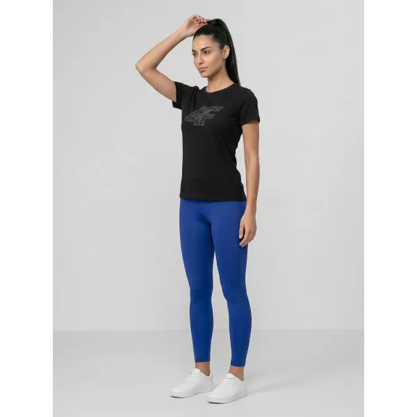  Dámske tričko 4F WMM00TTSHF3309 DEEP BLACK 