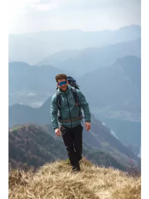 Pánska nepremokavá softshellová bunda NORDBLANC EXPEDITIOUS NBSSM8323 ZELENÁ