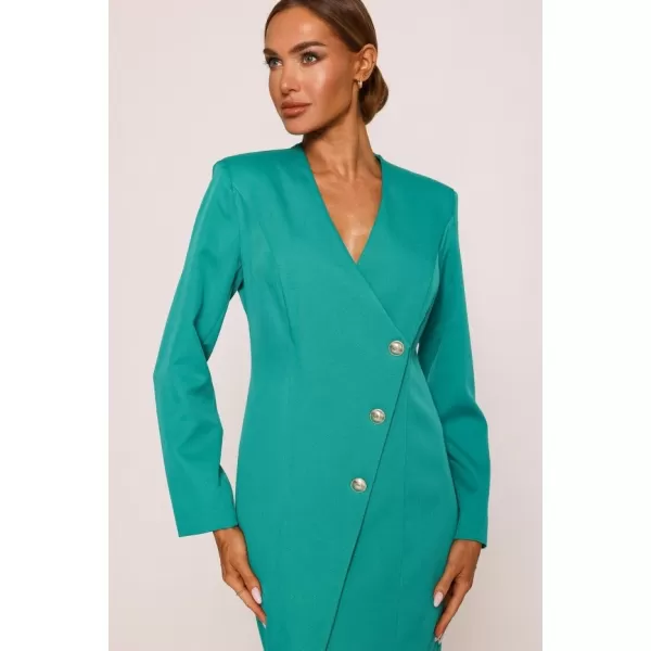  Dámske šaty MOE M793 TURQUOISE 