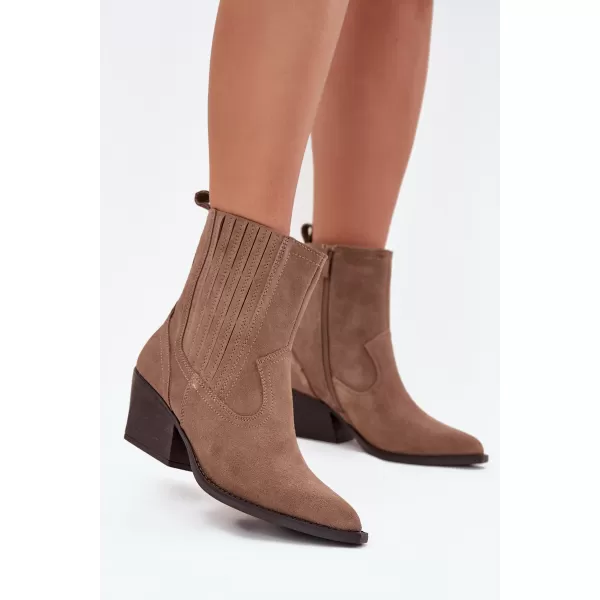 Dámske členkové topánky BOTO NC1339K/6350 KHAKI 