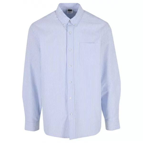  Pánska košeľa URBAN CLASSICS TB8093 LIGHT HORIZON BLUE/WHITE 