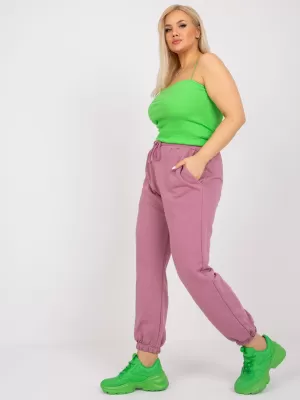 Dámske tepláky BASIC FEEL GOOD RV-DR-6331.86 DARK PINK