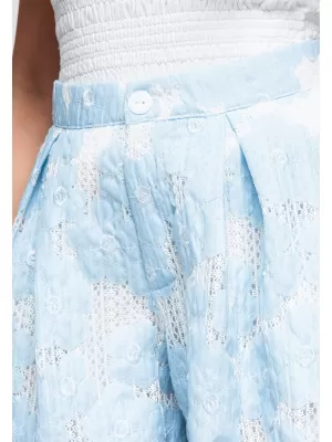 Dámske kraťasy OMBRE OW-ST-E0015 LIGHT BLUE