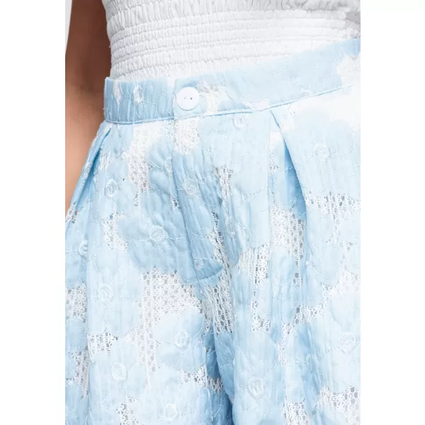  Dámske kraťasy OMBRE OW-ST-E0015 LIGHT BLUE 
