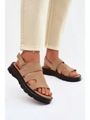 Dámske sandále BIG STAR SHOES TT274482 BEIGE