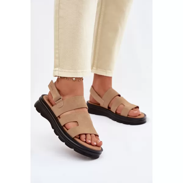  Dámske sandále BIG STAR SHOES TT274482 BEIGE 