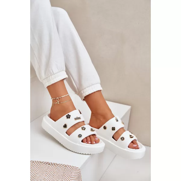  Dámske šľapky BOTO BG196 WHITE 