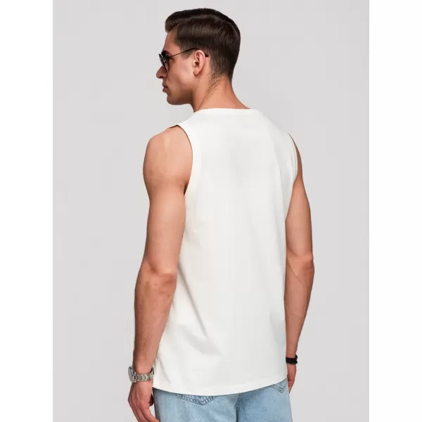  Pánske tielko OMBRE OM-TSBT-0272 WHITE 