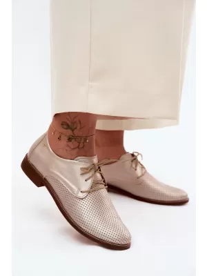 Dámske poltopánky ZAZOO 4238/HOGL GOLD