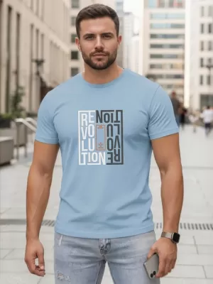 Pánske tričko DSTREET NX0143R-SK SVETLO MODRÁ