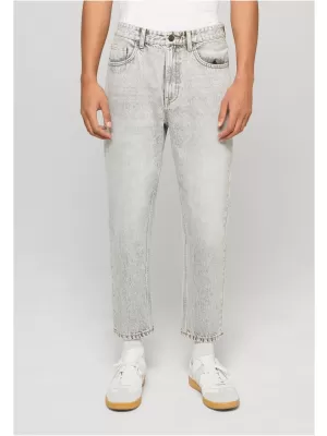Pánske nohavice URBAN CLASSICS TB8054 LIGHT SILVER GREY WASHED