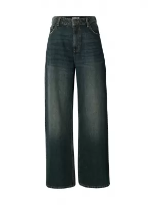 Dámske nohavice URBAN CLASSICS TB8141 DEEP MID BLUE DIRTY WASHED