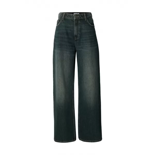  Dámske nohavice URBAN CLASSICS TB8141 DEEP MID BLUE DIRTY WASHED 