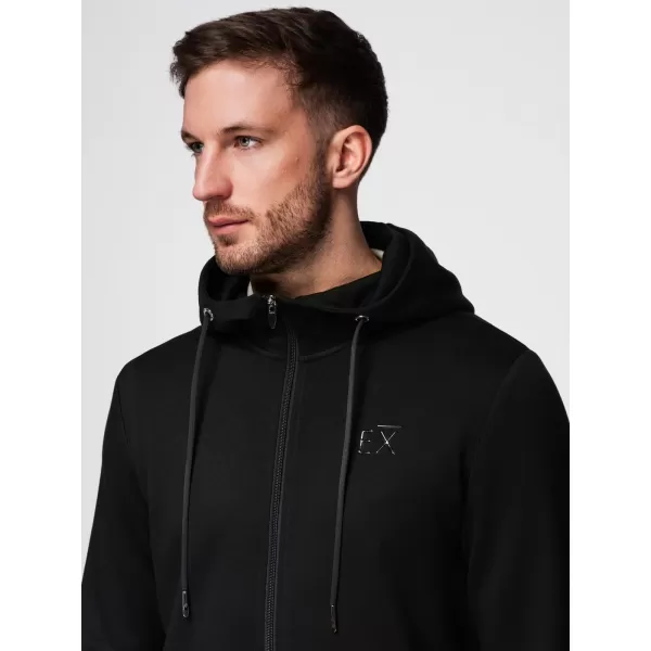  Pánska mikina OMBRE OM-SZBC-0196 BLACK 